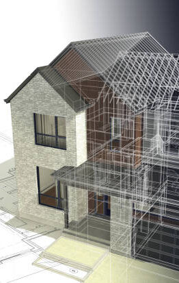 #d model of a new residential building
